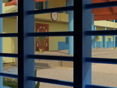 government school model Free 3D model