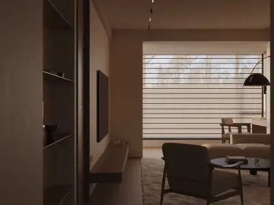 apartment interior scenes   3D model order