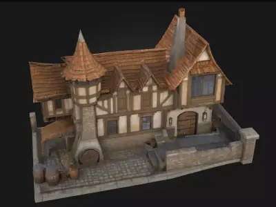 Tudor Cottage  Timeless Charm of English Heritage 3D model