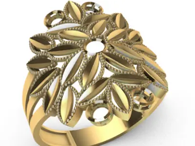 Modern rings 3D Print Models 11-14   23-28 3D print model