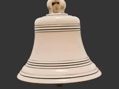 Antique Hand Bell for 3D print 3D print model