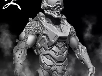 Cyber Man Zbrush 3D model
