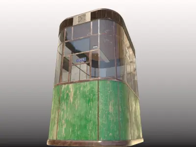 Ticket - Information Booth 3D model