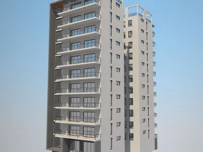 Apartment Building 13 3D model purchase