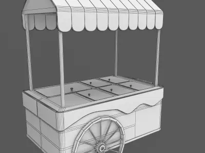 Ice Cream Cart  3D model