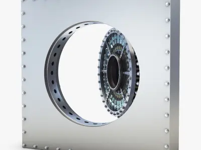 Bank Vault Door v 1 3D model