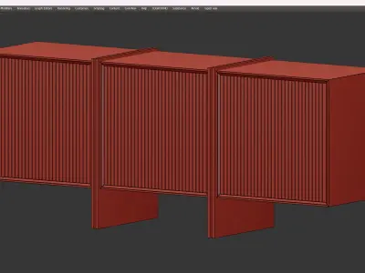 SIDEBOARD RIPAS Low-poly 3D model