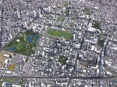 Bangkok Low-poly 3D model