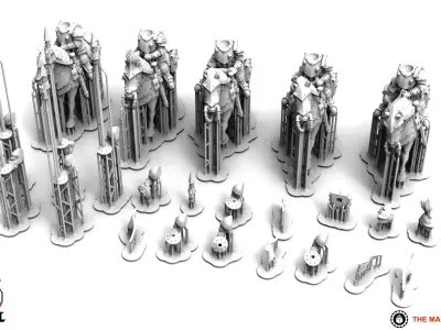 Feudal Guard Shock Cavalry 3D print model