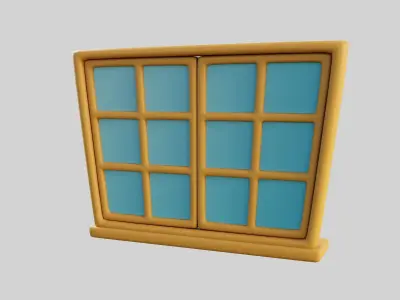 Cartoon Window 29b 3D model