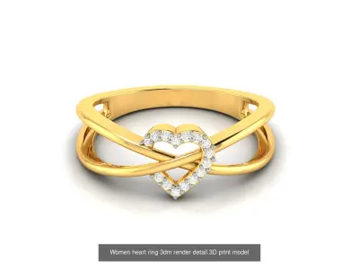 16 Women light-wt  ring 3dm render detail 3D Model Pack