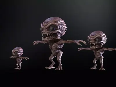 Minimonster2Pack1 Low-poly 3D model