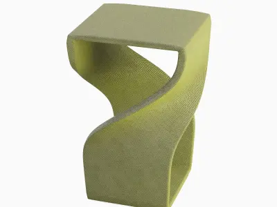 Twisted Stool for Childs 04 3D model