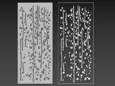 Water drops 3D model