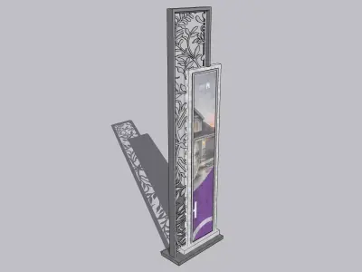 Banner Sign 3D model