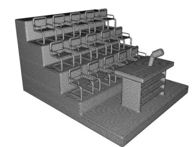 Wooden Classroom Toy 3D model