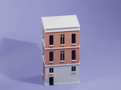 firestation toy building 3D model