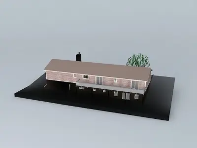 Hillside House Free 3D model