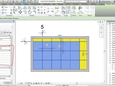 REVIT FAMILIES FOR TILES SHOP DRAWINGS 3D model