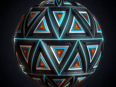 Hard Surface - VOL 06 - Maps - SBsar -sci-fi Pattern- Texture
