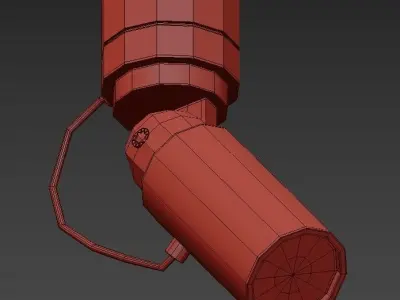 GU10-S dimmable led track light 3D model