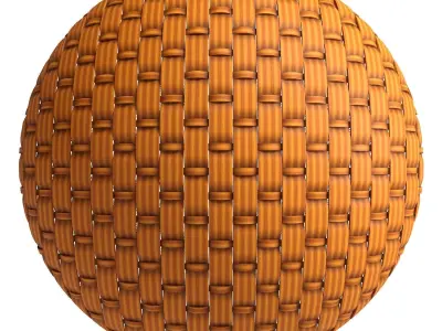 Wicker materials 11- PBR 4k by Sbsar Texture