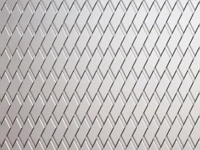Pattern Metal Weave Transparent PBR Seamless Texture