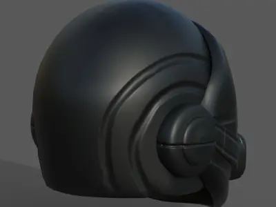 Gas mask helmet scifi fantasy armor hats military Low-poly  Low-poly 3D model