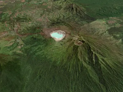 Kawah ljen Volcano 3D model