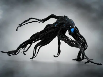 Mimic from Edge of Tomorrow Low-poly 3D model