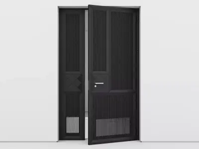 Aluminium door 324 3D model