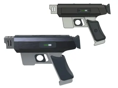 Major West Assembling Pistol Rifle Lost in Space 1998 3D print model