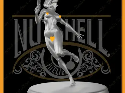Nutshell Atelier - Space girl - figure only - NSFW 3D print model