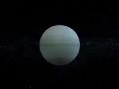 Gas Giant Alien Planet 06 Low-poly 3D model