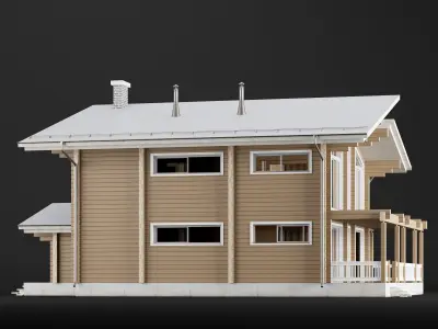 Modern house 02 3D model