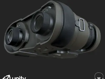Sci-Fi Binocular PBR Specular Mobile LOD  Low-poly 3D model