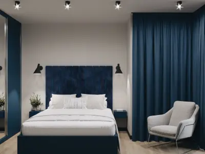 Modern Interior Design Flat 001 3D model