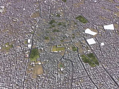 Sanaa - 3D City Model Low-poly 3D model
