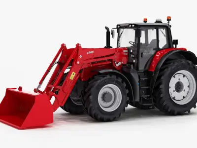  Tractor Utility with Front Loader and Tipping Trailer 