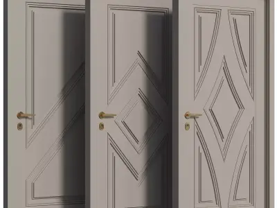 Entrance door set261 3D model