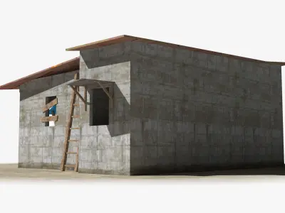Slum x20 Low-poly 3D model