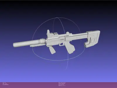 Halo ODST SMG Basic Model 3D model