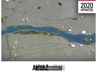 Top 10 Cities of Iran 3D Model Pack