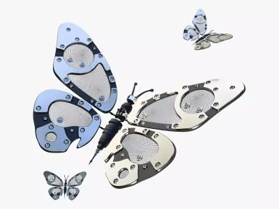 Mechanical Cyber Butterfly M1 3D model