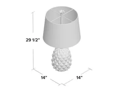 Orrington Resin Table Lamp 3D model