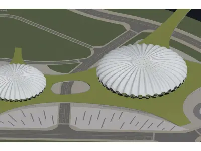 Binhai Sports Center 3D model