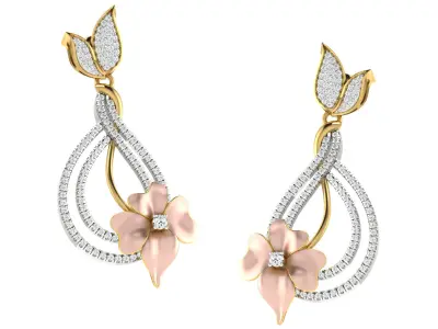 Women Pendant Earring Sets 3dm STL OBJ FBX Renders Details 3D print model order