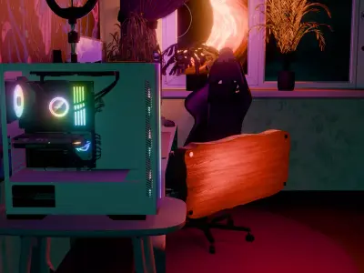Preview room before starting a video or stream 3D model