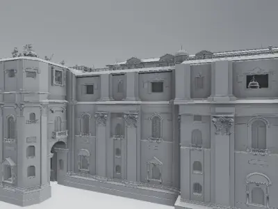 basilica church 3D model