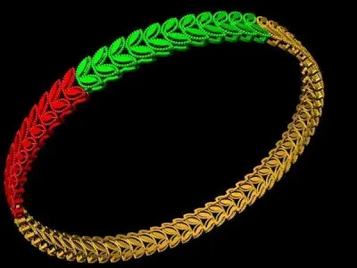 1105 Layered Petal Bangle 60MM-6gm 3D print model